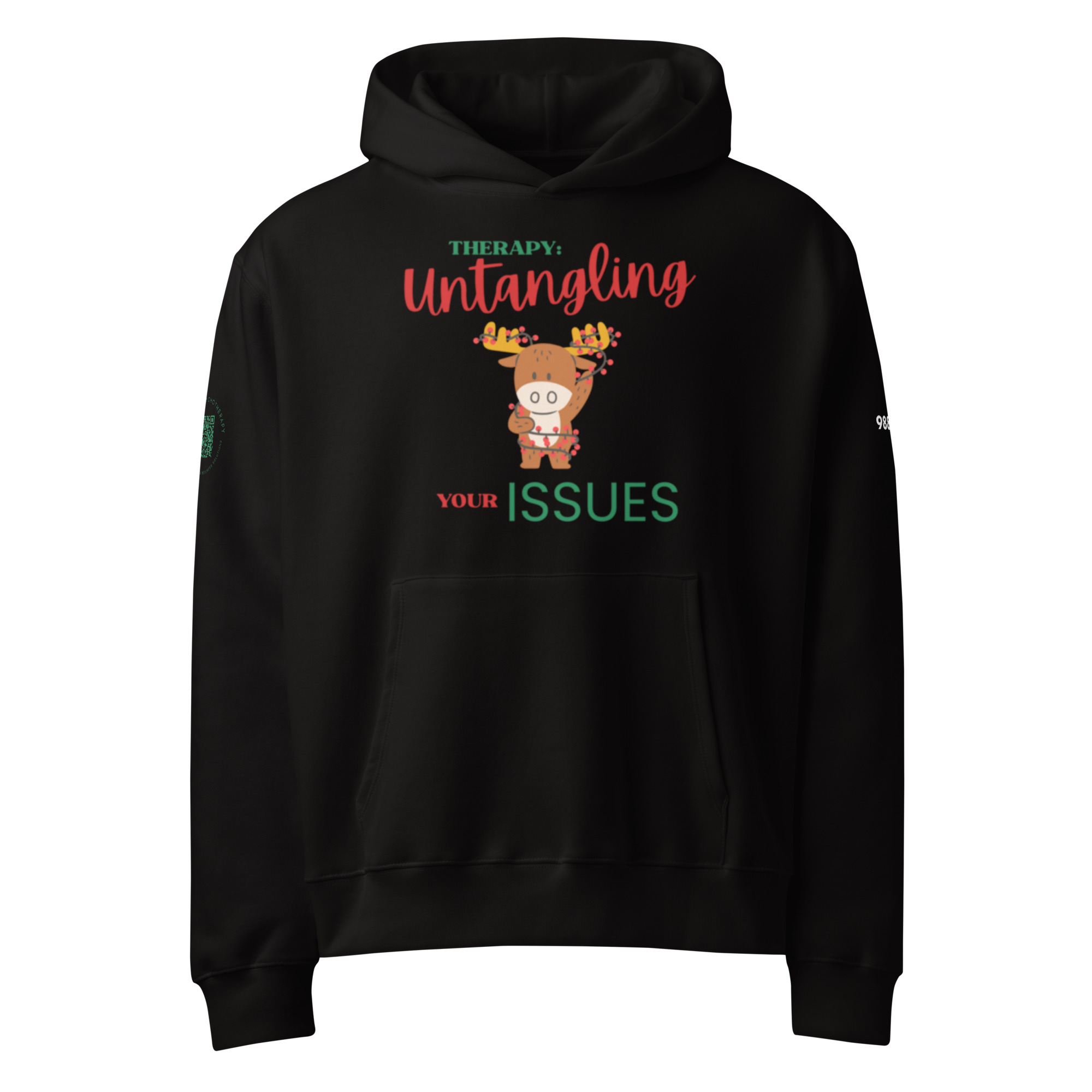 Christmas unisex oversized heavyweight hoodie